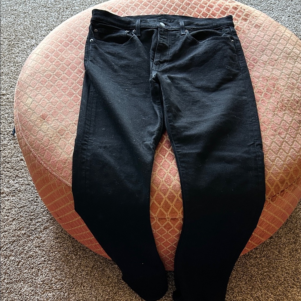 Signature by Levi Strauss Men's Dark Black Jeans